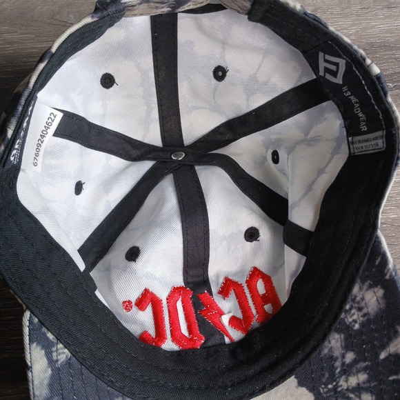 AC/DC Adjustable Baseball Cap Hat‎ H3 Headwear Black Tie-Dye HA - Picture 6 of 8